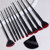 Professional Makeup Brush Set, 10pcs Full Face Eye Makeup Brush Set For Beginners, Complete Cosmetic Tools With 2pcs Makeup Puff Blender