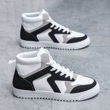 Men's Minimalist Ankle Top Skate Shoes, Wear-resistant Non-Slip Casual Shoes For Youth