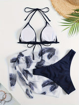 New Fashion Sexy Bikini Hot Spring Swimming Swimsuit for Women European And American Beach Split Two-piece Swimsuit for Women