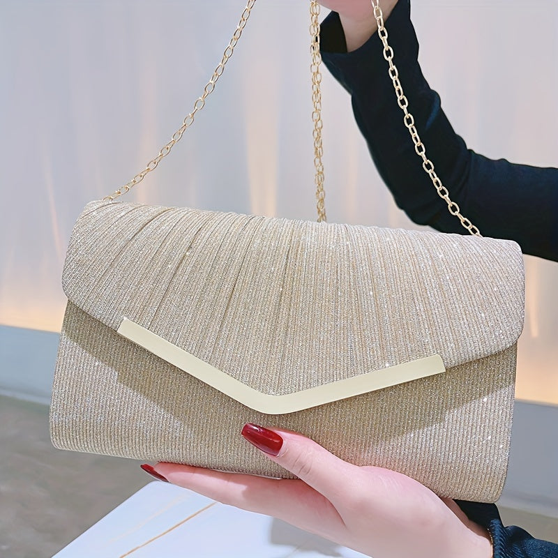 [For Dance Parties Sparkling Clutch] Women's Evening Clutch Bag, Sparkling Handbag For Dance Parties, Weddings, Cocktail Parties, Luxurious Wallet Clutch Bag, Sparkling Handbag For Banquets, And Shoulder Bags