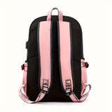 1pc Stitch Polyester Laptop Backpack, High-Capacity Thickened Student Travel Leisure Bag, Durable Computer School Bag, Ideal for Christmas, Birthday, Halloween Gifts