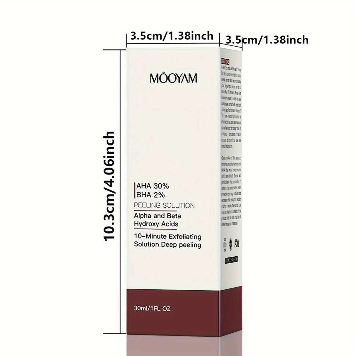 AHA 30% + BHA 2% Peeling Solutions, 30% AHA Glycolic Acid Peel With Lactic Acid Aloe Vera, Facial Exfoliator Exfoliating Peel Serum For Pimple Spot 1 Fl Oz