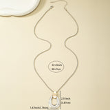 Simple Water Drop Pendant Long Necklace Sweater Chain For Women