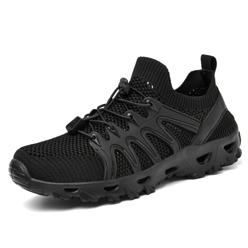Women's Outdoor Hiking Sneakers, Lace Up Flat Sports Sneakers, Casual Yoga Fitness Workout Gym Running Shoes
