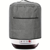 1pc Air Fryer Dust Cover, Waterproof Insulated Protective Cover Bag With Pocket And Handle For Electric Pressure Cooker Air Fryer Rice Cooker Steamer, 38X38.7Cm/14.96X15.24 Inch (Grey)