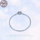 925 Silver Everlasting Heart Bracelet Fit Charm Bead DIY Bracelets Women Jewelry For women Gift Silver Gram Weighs 0.35 oz