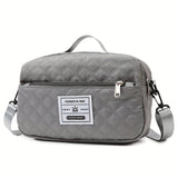 Large Capacity Travel Duffel Bag in Oxford Fabric, Portable Sports Gym Storage Bag, Weekend Overnight Bag for Women