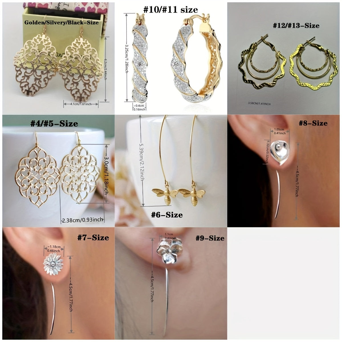 Chic Boho Dangle Earrings - Large Drop Design for Elegant Occasions - Simple yet Stylish Wedding Jewelry Ideal for Brides & Fashionistas - For Women