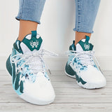 Women's Fashion Color Blocking Running Shoes - Non-Slip, Breathable, Shockproof Basketball Shoes for Comfort and Style!