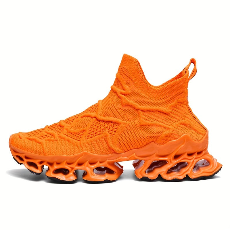 Women's Fashion Slip-on Athletic Running Shoes, Lightweight Shock Absorption Walking Shoes, Sporty Outdoor Mesh Casual Sneakers