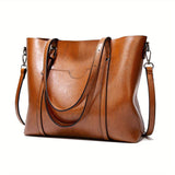 Luxurious Retro Tote Handbag - Women's Large Capacity Multi-Pocket Casual Shoulder Bag with Adjustable Strap, Perfect Mother's Day Gift - Soft, Stylish, and Spacious Purse for Ladies on Sale