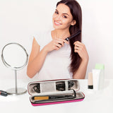 1pc Durable EVA Hair Straightener Carry Case – Waterproof, Shockproof Travel Bag for Hairstyling Tools – Compact & Stylish for Vacation Essentials