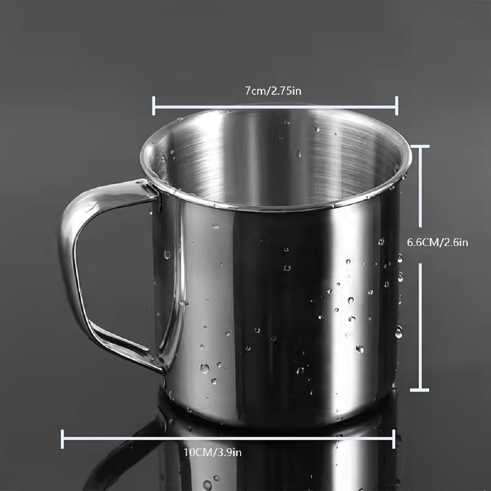 4pcs/10pcs 250ml Insulated Stainless Steel Mug Set - Durable, Portable, and Leak-Proof for Hot and Cold Beverages - Perfect for Camping, Picnics, Outdoor Adventures, and Daily Use
