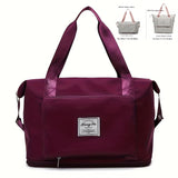 Travel Storage Zipper Handbag, Large Capacity Luggage Bag, Gym Bag, Portable Versatile Bag