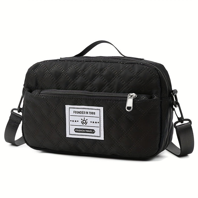 Large Capacity Travel Duffel Bag in Oxford Fabric, Portable Sports Gym Storage Bag, Weekend Overnight Bag for Women