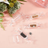 3pcs/set Candy Shape Mini Clear Jewelry Box, Plastic Transparent Storage Box, Jewelry Earrings Storage Container, Jewelry Placement Box, Storage Bins for Home Organization