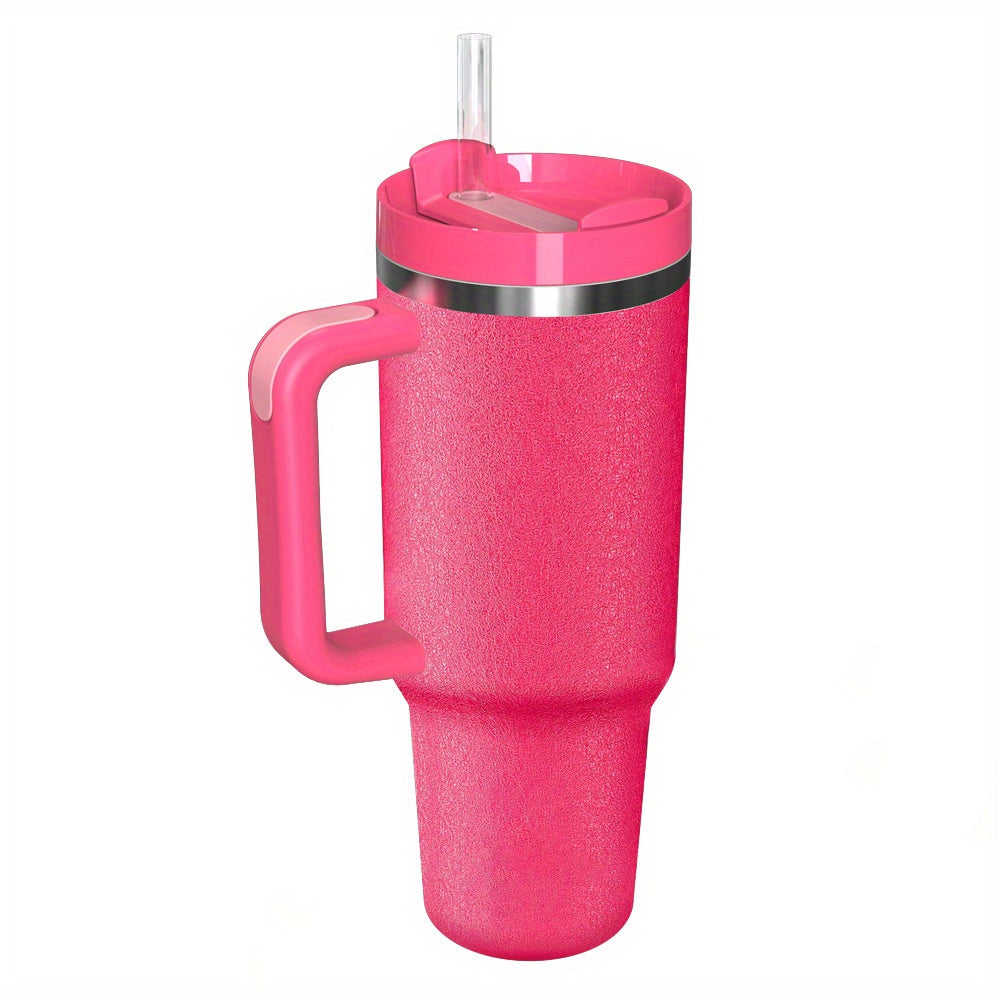 Vacuum Insulated 40 oz Stainless Steel Tumbler with Handle - BPA-Free, Shatterproof Travel Mug for Hot/Cold Drinks, Perfect Outdoor Gift