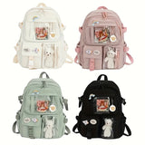 Laptop Backpacks 15.6 Inch School Bag College Backpack Large Travel Daypack Kawaii Bookbags for Teens Girls Women Students