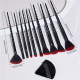 Professional Makeup Brush Set, 10pcs Full Face Eye Makeup Brush Set For Beginners, Complete Cosmetic Tools With 2pcs Makeup Puff Blender