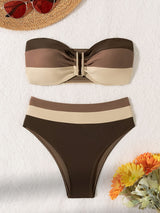 New Fashionable And Sexy Bikini Hot Spring Swimsuit For Women, European And American Beach Split Two-piece Swimsuit For Women