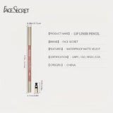 Long-Lasting Waterproof Lip Liner With High Pigment And Smooth Texture For Sweatproof Matte Lipstick And Correcting