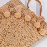 Stylish Woven Straw Envelope Clutch Bag - Summer Beach Travel Accessory with Rattan Wrist Strap, Spacious Interior, and Chic Design - Perfect for Women's Vacation, Travel, and Daily Use