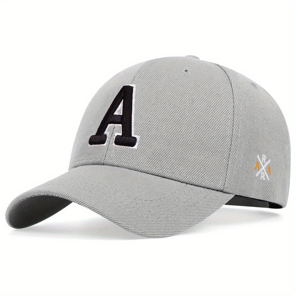 Solid Color Simple Casual Sports Hat - Letter A Embroidery Baseball Cap - Sunscreen Dad Hats