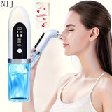 USB Rechargeable Pore Vacuum Facial Cleaner - 6 Interchangeable Heads, Water Circulation for Deep Cleaning