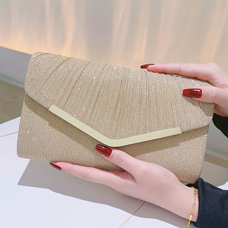 [For Dance Parties Sparkling Clutch] Women's Evening Clutch Bag, Sparkling Handbag For Dance Parties, Weddings, Cocktail Parties, Luxurious Wallet Clutch Bag, Sparkling Handbag For Banquets, And Shoulder Bags