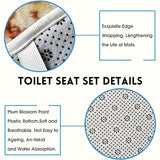 4pcs Luxurious Turtle Seaweed Pattern Shower Curtain Set - Waterproof Bathroom Essentials with U-Shaped Mat, Toilet Cover Mat, L-Shaped Mat, Hooks, and Stylish Home Decorations