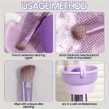 10pcs Professional Makeup Brush Set & 1pc Beauty Blender & 1pc Cleaning Storage Bowl, Makeup Tools With Soft Fiber For Easy Carrying, Foundation Brush, Eye Shadow Brush, Blending Brush, Eyebrow Brush, Cosmetic Tools Kit