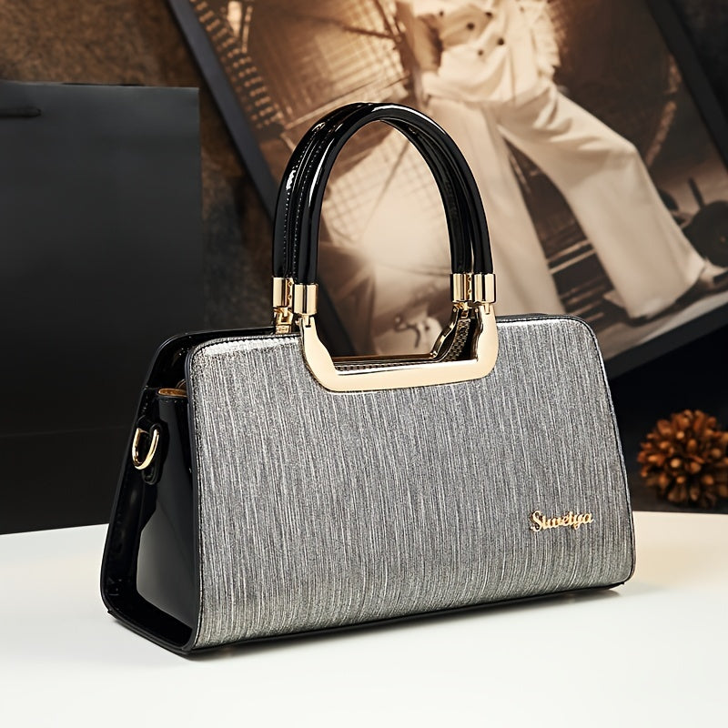 Luxury Glossy Handbag For Women, Gradient Color Evening Bag, Retro Tote Bag For Women - Perfect for Carnival Mardi Gras Music Festival