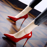 Chic Black Pointed-Toe High Heels for Women - Sleek French-Inspired Design, Faux Cover Stiletto Pumps with Rubber Sole, Perfect for All Seasons, Fashion Footwear|Sleek Stiletto Pumps|Elegant Pointed Heels, Stiletto Heels