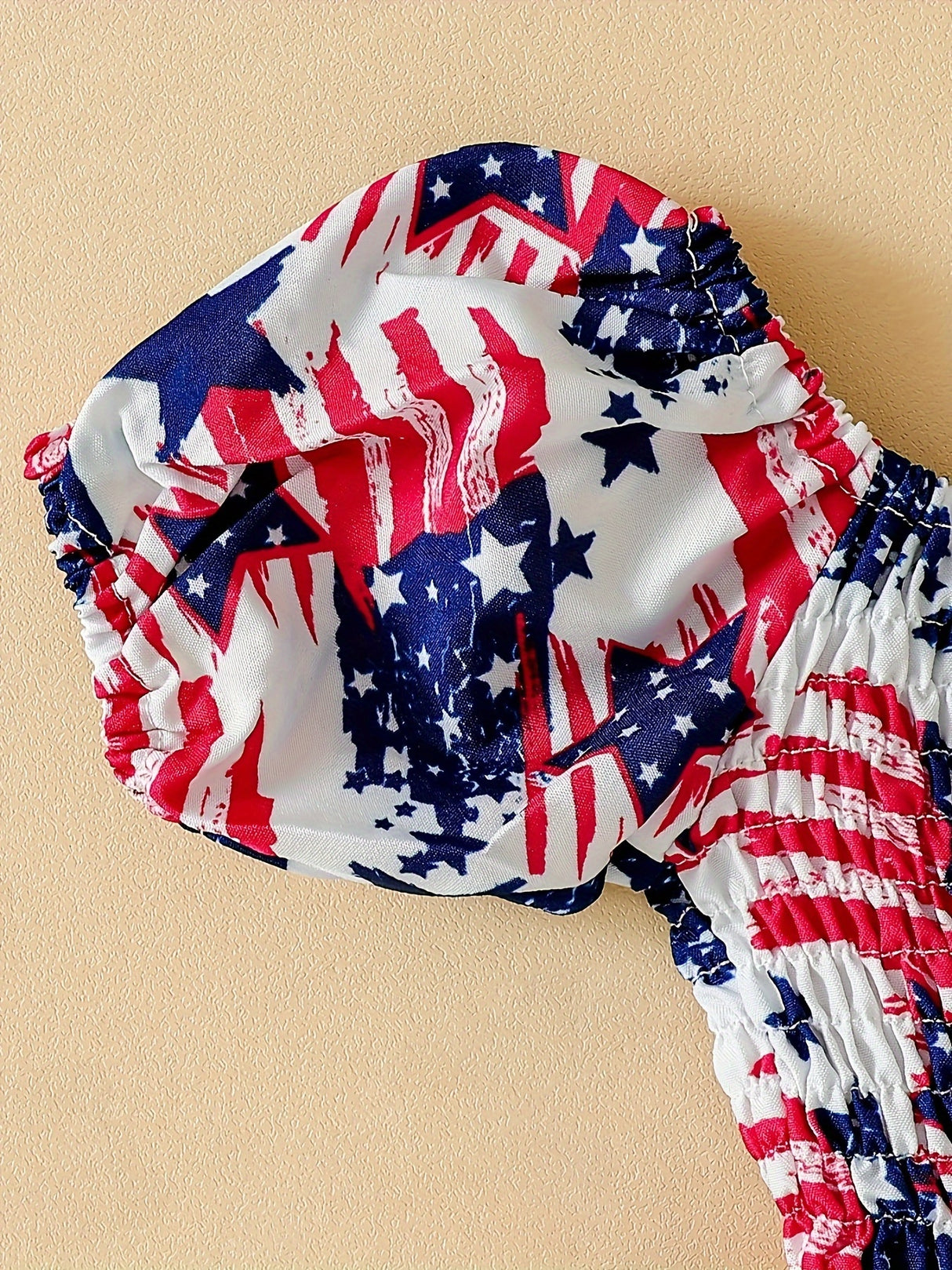 Baby Girl My 1st 4th of July Outfits, Baby Girl American Flag Print Romper 4th of July Baby Girl Outfits