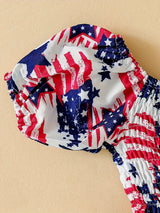 Baby Girl My 1st 4th of July Outfits, Baby Girl American Flag Print Romper 4th of July Baby Girl Outfits