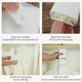 Portable Clothes Dryer, 110-240V U.S. Plug |No Odor Mini Travel Laundry Dryers For Light Clothing, Underwear, Baby Clothes Socks Ideal, Birthday, Commencement, Graduation For Family Friends Loved Ones RV Travel, Camping, Apar
