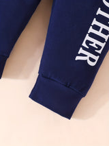 3pcs Baby Boy Long-sleeved Romper + Trousers + Hat, Casual Cotton Set