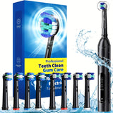 Rotating Electric Toothbrush For Adults, 4 Modes Deep Clean Electric Toothbrush With Rechargeable Power, Fast Charge