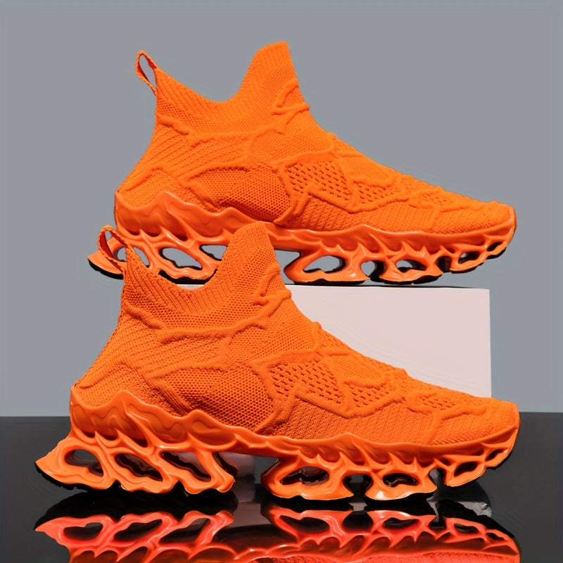 Women's Fashion Slip-on Athletic Running Shoes, Lightweight Shock Absorption Walking Shoes, Sporty Outdoor Mesh Casual Sneakers