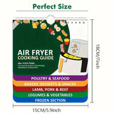 1pc The Ultimate Air Fryer Companion, Pressure Cooker Cooking Guide Booklet Set With Times Chart, Cookbooks, Magnets & Kitchen Conversion