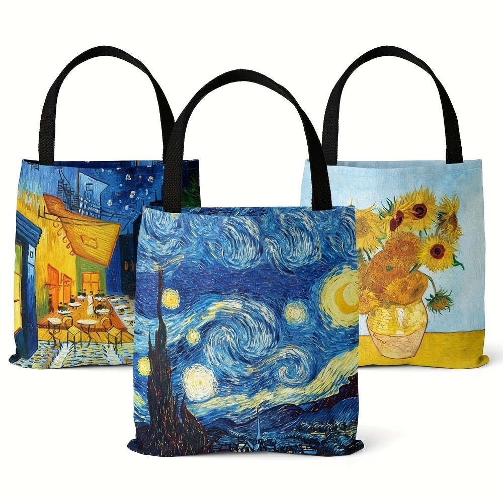 Stylish Retro Canvas Tote Bag - Lightweight and Versatile Shopper for Women, Perfect for Everyday Use
