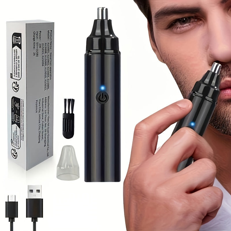 Men's Ear And Nose Trimmer USB Rechargeable Electric Nose Hair Trimmer Suitable For Women - Painless Eyebrow And Facial Hair Removal Nose Trimmer