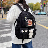 Laptop Backpacks 15.6 Inch School Bag College Backpack Large Travel Daypack Kawaii Bookbags for Teens Girls Women Students