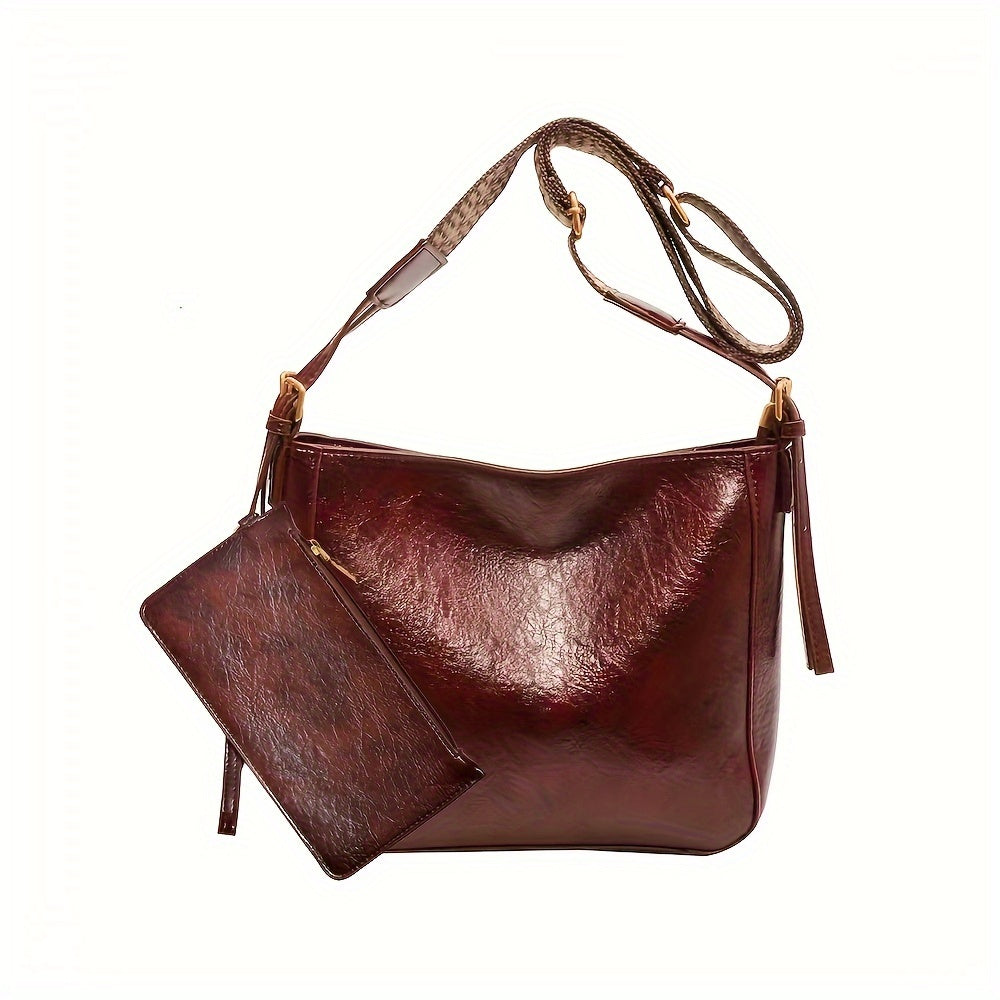 Fashionable Ladies Large Capacity Tote Bag - Spacious & Versatile Design with Crossbody Option - Perfect for Work, School, and Everyday Adventures