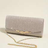 Women Sparkling Clutch Purse Elegant Glitter Evening Bags Bling Evening Handbag For Dance Wedding Party Prom Bride. Sparkling Stone Decor Metal Frame Clutch Bag
