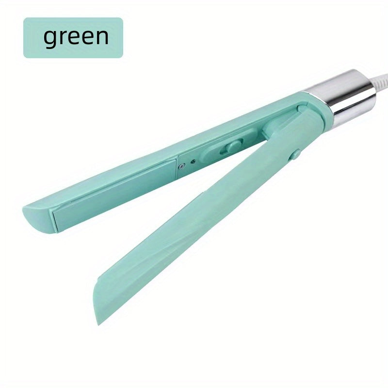 Mini 2 In 1 Hair Straightener Tourmaline Ceramic Straight Plate Clip Smart Constant Temperature Portable Curling Iron For Straightening And Slightly Curling Hair