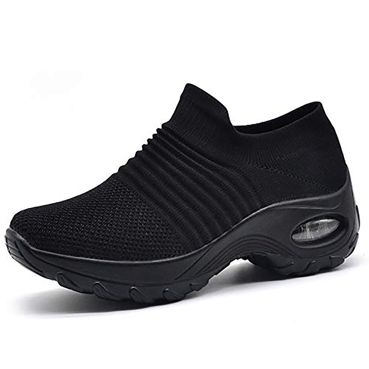 Lightweight Mesh Air Cushion Sole Chunky Sneakers - Women's Low Top Running Shoes Footwear