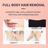 4-in-1 Painless Womens Hair Epilator - Ultimate Grooming Kit for Armpit, Bikini, Leg, Pubic Areas - Electric Razor, Trimmer, Clipper, Shaver for Effortless Smoothness