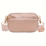 Mini Crossbody Bag For Women, Square Purse With Wide Shoulder Strap, Stylish PU Leather Shoulder Bag