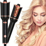Ceramic Auto Hair Curler | Fast-Heating Rotating Wand | Efficient Styling Tool | Ideal Unisex Gift | US Plug